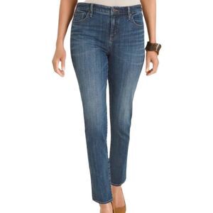 Chico's Classic Mid-Blue Cropped Ankle Jeans